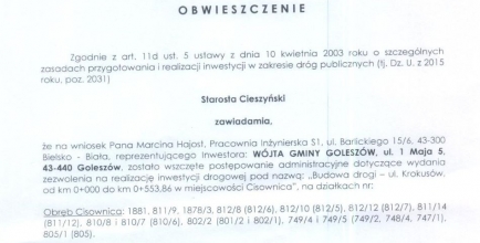 Obwieszczenie